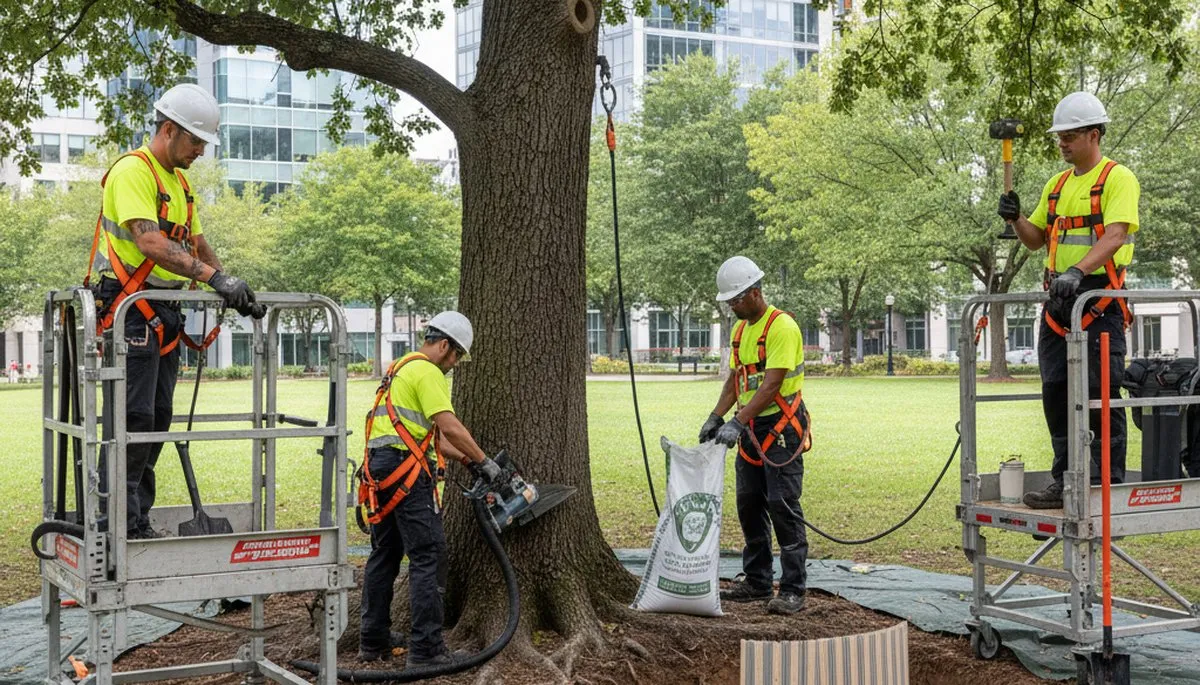 Bellevue, WA arborist providing root protection services for tree health and property safety