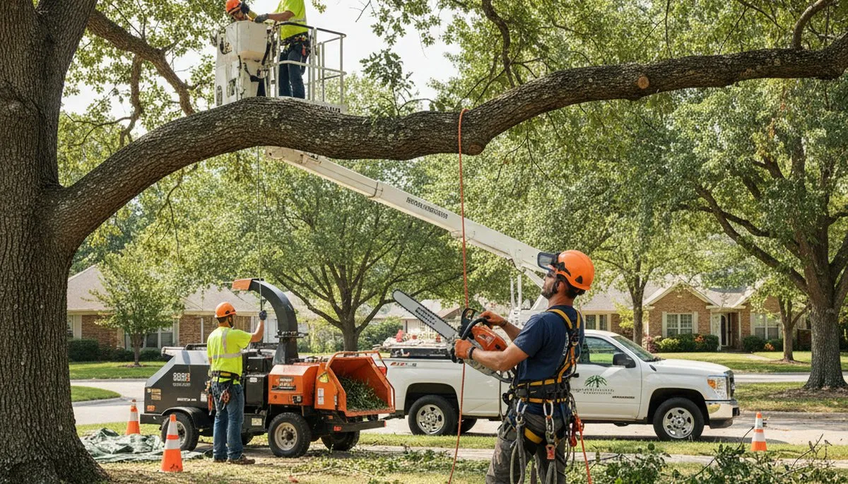 Arbor Tree Care pruning a tree in Bellevue, WA for safer, healthier landscape maintenance